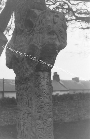 N. SIDE OF CROSS BY ROUND TOWER  DAVID & LION